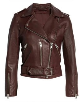 Single Drunk Female Rebecca Henderson Leather Jacket