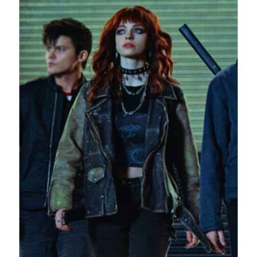 Gotham Knights Olivia Rose Keegan Leather Jacket - Image 5