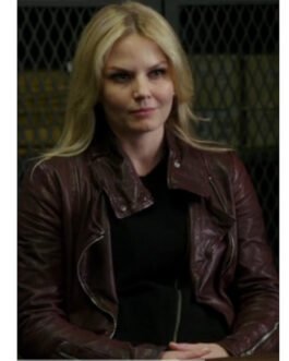 Once Upon a Time S04 Jennifer Morrison Burgundy Leather Jacket