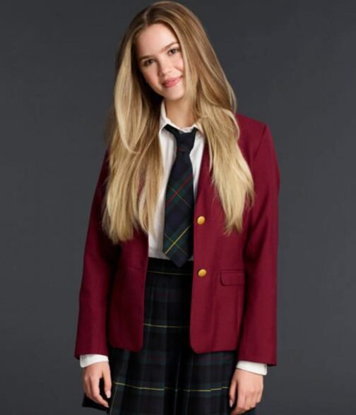 Kyla Kenedy Mr. Mayor Burgundy Blazer