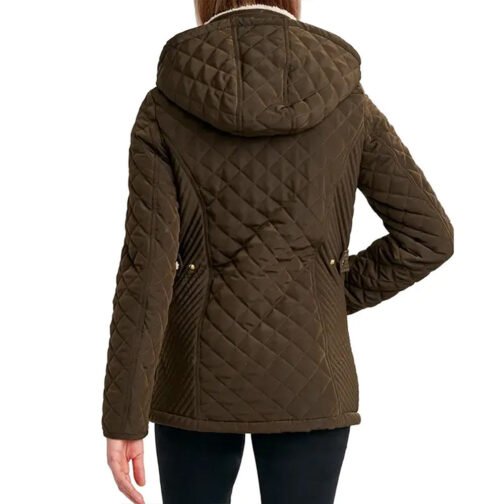 Pauline Chalamet The Sex Lives of College Girls Brown Hooded Jacket - Image 3