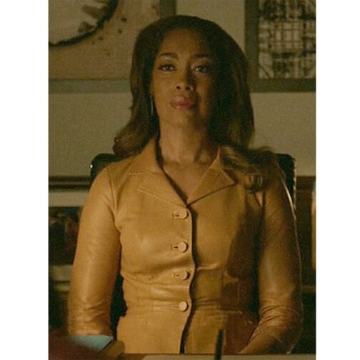 Pearson Gina Torres Brown Leather Jacket - Image 2