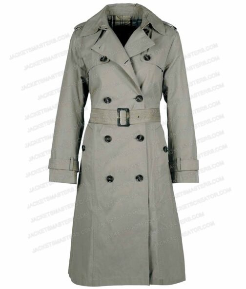 The Lost King Sally Hawkins Gray Cotton Coat