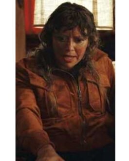 Poker Face Natasha Lyonne Flight Suede Jacket