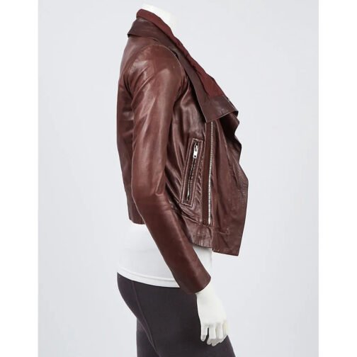 Unforgettable S03 Poppy Montgomery Leather Jacket - Image 4