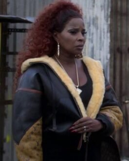 Mary J Blige Power Book Aviator Leather Jacket