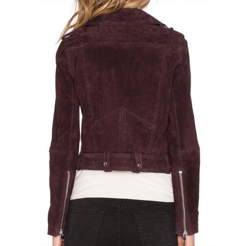 Pretty Little Liars S07 Ashley Benson Brown Suede Jacket - Image 3