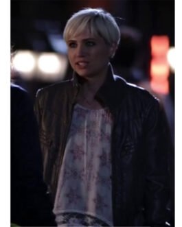 Pretty Little Liars S06 Dre Davis Brown Leather Jacket