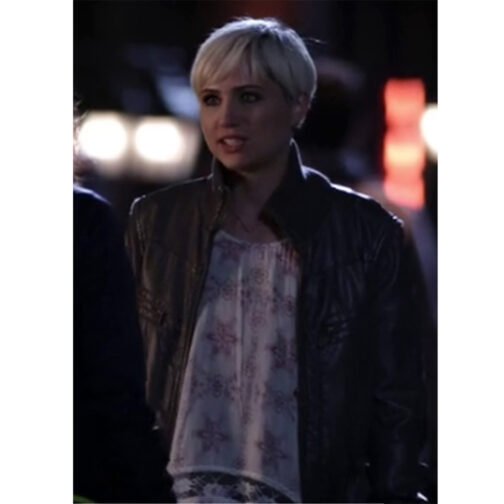 Pretty Little Liars S06 Dre Davis Brown Leather Jacket - Image 2