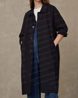 Hannah Van Der Westhuysen Fate S02 Black Wool Coat