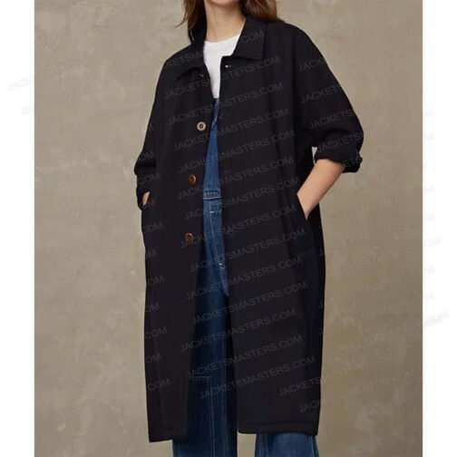 Hannah Van Der Westhuysen Fate S02 Black Wool Coat