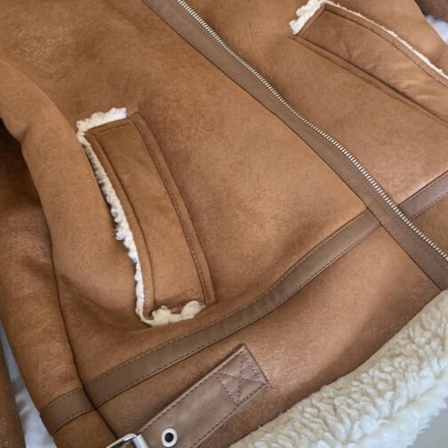 Private Lesson Bensu Soral Shearling Jacket - Image 5