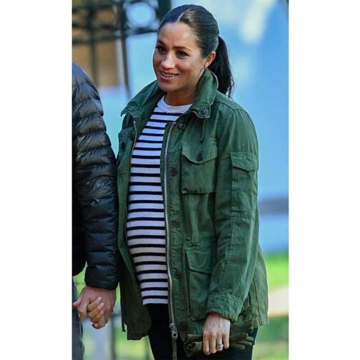 Meghan Markle Suits Green Field Jacket - Image 2