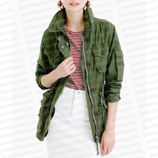 Meghan Markle Suits Green Field Jacket - Image 3
