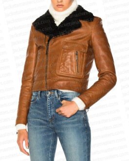 Lisa Barlow Real Housewives of Salt Lake City Shearling Leather Jacket