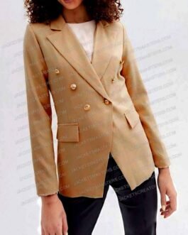 Jennifer Tong Fakes Brown Blazer