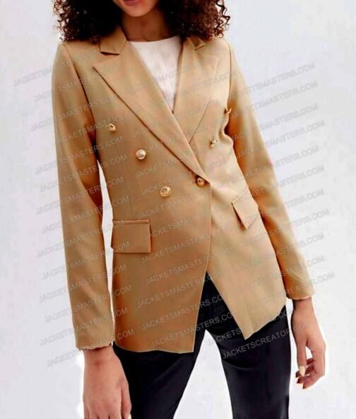 Jennifer Tong Fakes Brown Blazer