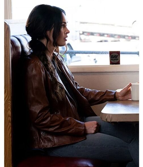 Rebecca Lombardi Midnight in the Switchgrass Biker Brown Jacket - Image 2