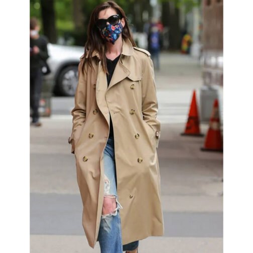 Wecrashed Rebekah Neumann Brown Trench Coat - Image 2