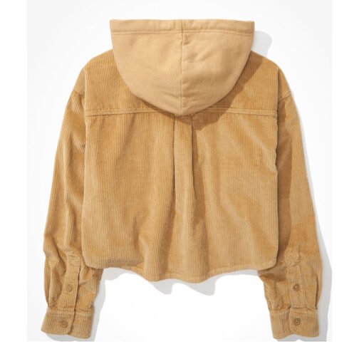 Thailey Roberge Reginald The Vampire Cropped Corduroy Hooded Jacket - Image 3