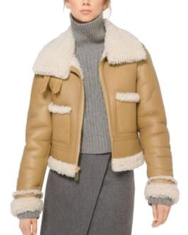 Hightown BFO Riley Voelkel Suede Shearling Leather Jacket