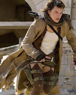 Resident Evil Extinction Milla Jovovich Cotton Coat
