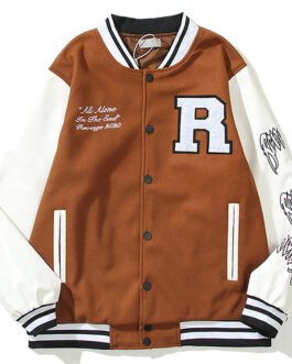 Revenge Autumn Skeleton Varsity Jacket