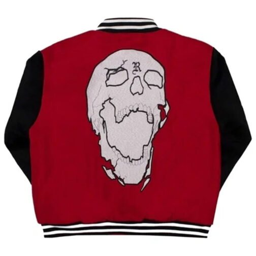 Revenge Autumn Skeleton Varsity Jacket - Image 7