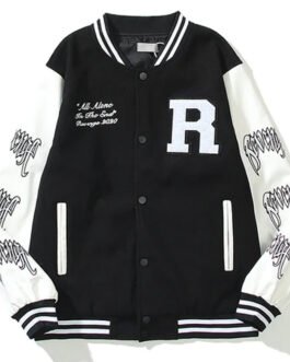 Revenge Autumn Skeleton Varsity Jacket