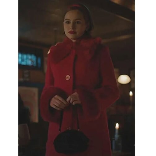 Riverdale Season 7 Madelaine Petsch Red Coat - Image 4