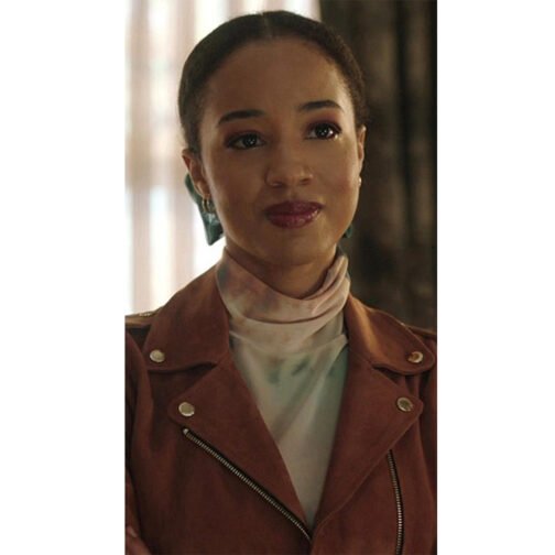 Riverdale Season 6 Erinn Westbrook Brown Suede Jacket - Image 2