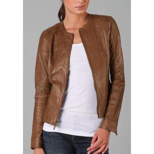 Rizzoli & Isles S05 Sasha Alexander Leather Jacket - Image 4