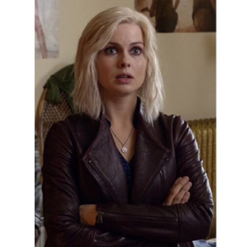 IZombie S02 Rose Mciver Burgundy Leather Jacket - Image 7