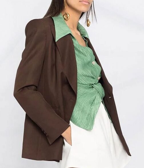 Rules of The Game Maxine Peake Brown Blazer - Image 5