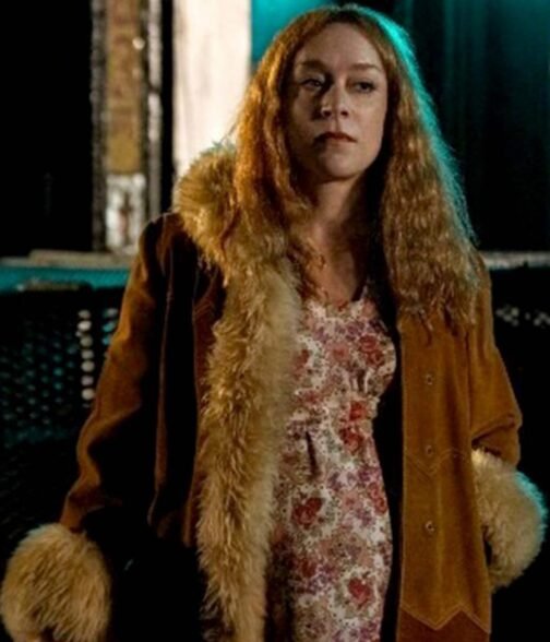 Russian Doll S02 Chloe Sevigny Suede Shearling Coat - Image 3