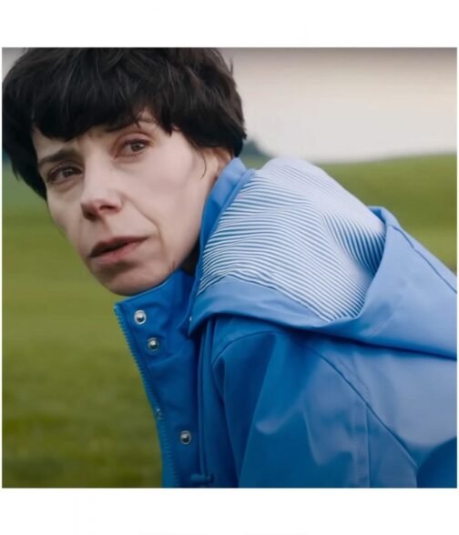 Sally Hawkins The Lost King Blue Coat - Image 3