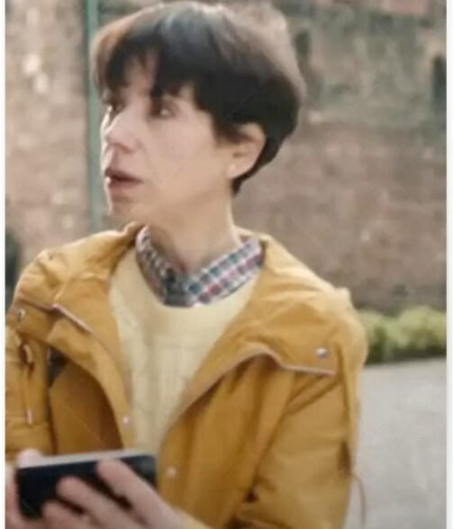 The Lost King Sally Hawkins Yellow Cotton Jacket - Image 4