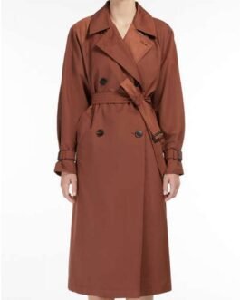 Rules of The Game Maxine Peake Brown Double Breasted Coat