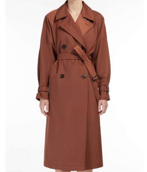 Rules of The Game Maxine Peake Brown Double Breasted Coat