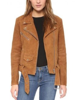 Michelle Morgan Heartland Season 14 Suede Leather Jacket