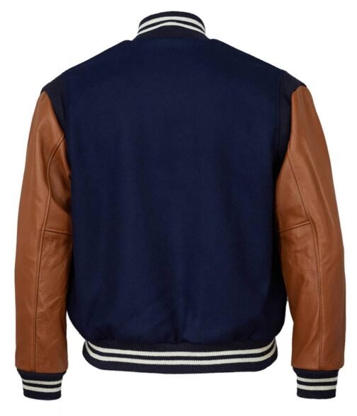 Varsity 1949 San Francisco Seals Blue and Brown Jacket - Image 2