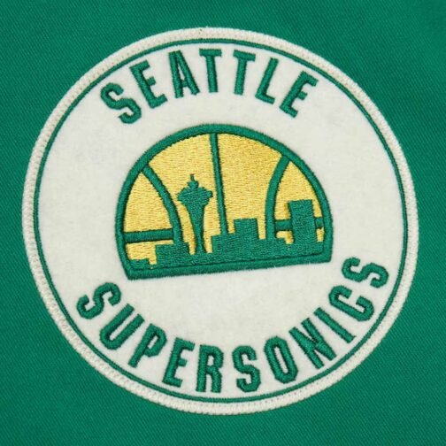 Seattle Supersonics Kelly Green Cotton Twill Jacket - Image 3