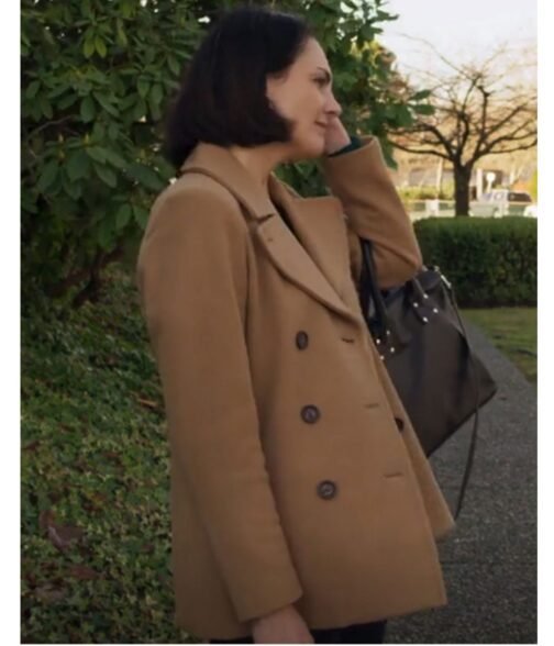 Secret Life of A Student Rhonda Dent Brown Peacoat - Image 3