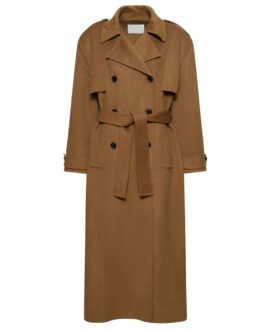 Selena Gomez Brown Trench Coat