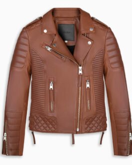 Mary Fitzgerald Bonnet Selling Sunset Leather Jacket