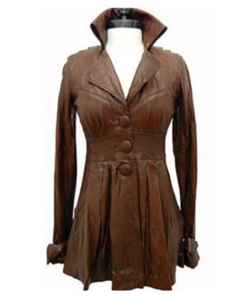 Gossip Girl Blake Lively Leather Coat