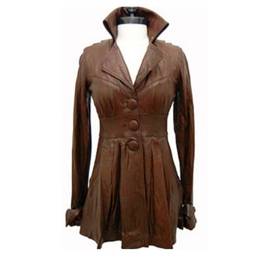 Gossip Girl Blake Lively Leather Coat