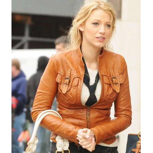 Gossip Girl Blake Lively Leather Jacket