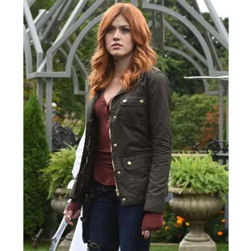 Shadowhunters Katherine Mcnamara Field Jacket - Image 2