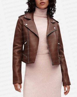 Fire Country Diane Farr Brown Leather Jacket